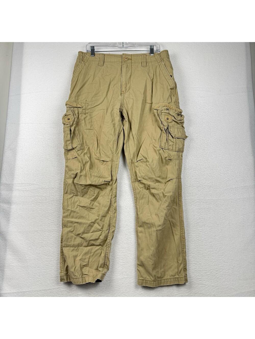 Vintage Y2K Hurley Mens 32x32 Paratrooper Cargo Pants Baggy Loose Relaxed Skater
